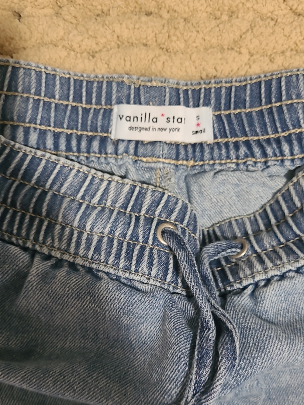 Vanilla Star Boyfriend Jogger Wide Leg Jeans Size S.
